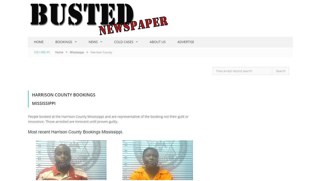 Harrison County, MS Mugshots - BUSTEDNEWSPAPER.COM